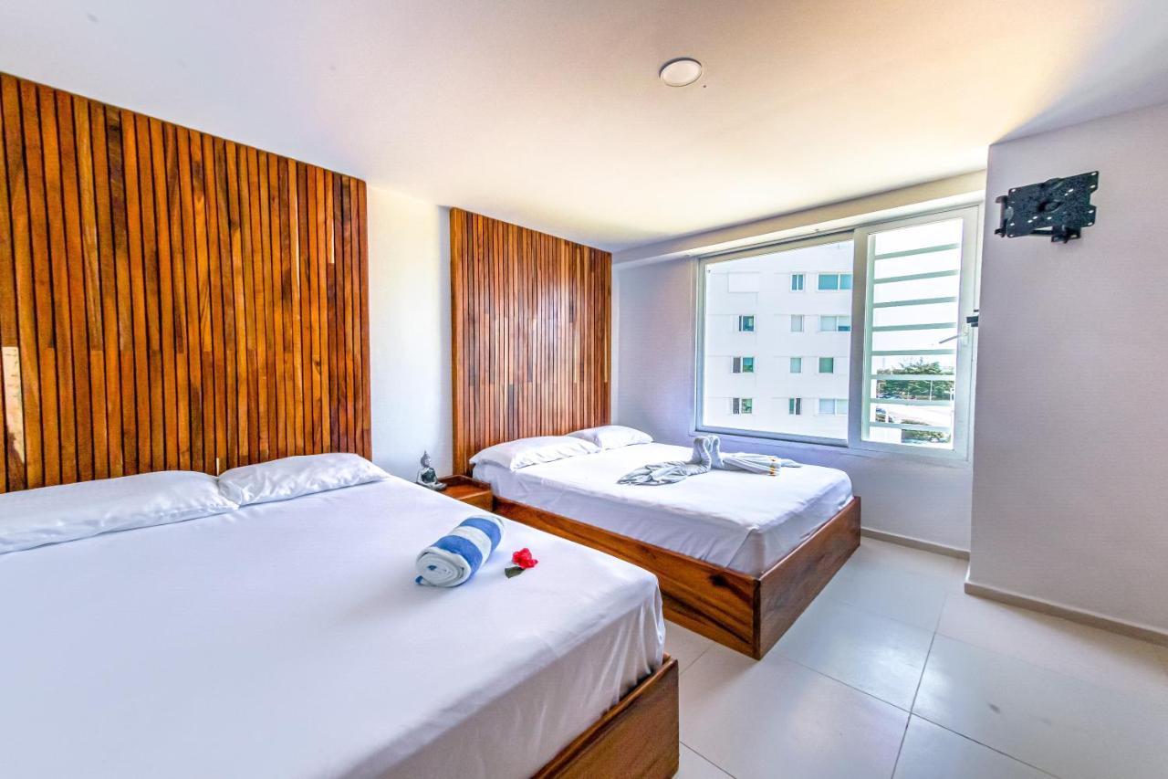 Beachfront Luxury Apartments Канкун Экстерьер фото